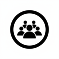 Mitarbeitende Icon schwarz Mitarbeitende Icon schwarz