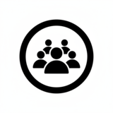 Mitarbeitende Icon schwarz Mitarbeitende Icon schwarz